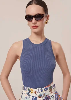 Pull En Tricot Bleu Marine Pepite*TARA JARMON Fashion