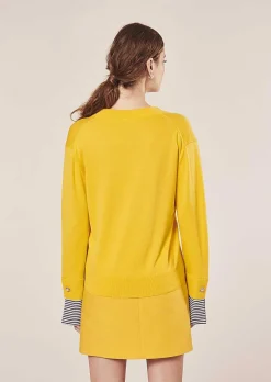 Pull Jaune Primrose En Coton Et Laine Merinos*TARA JARMON Clearance