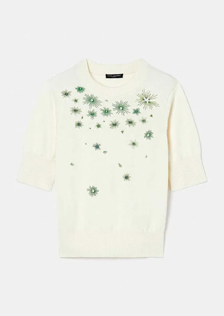 Pull Pablito En Coton Et Laine Ecru*TARA JARMON Sale