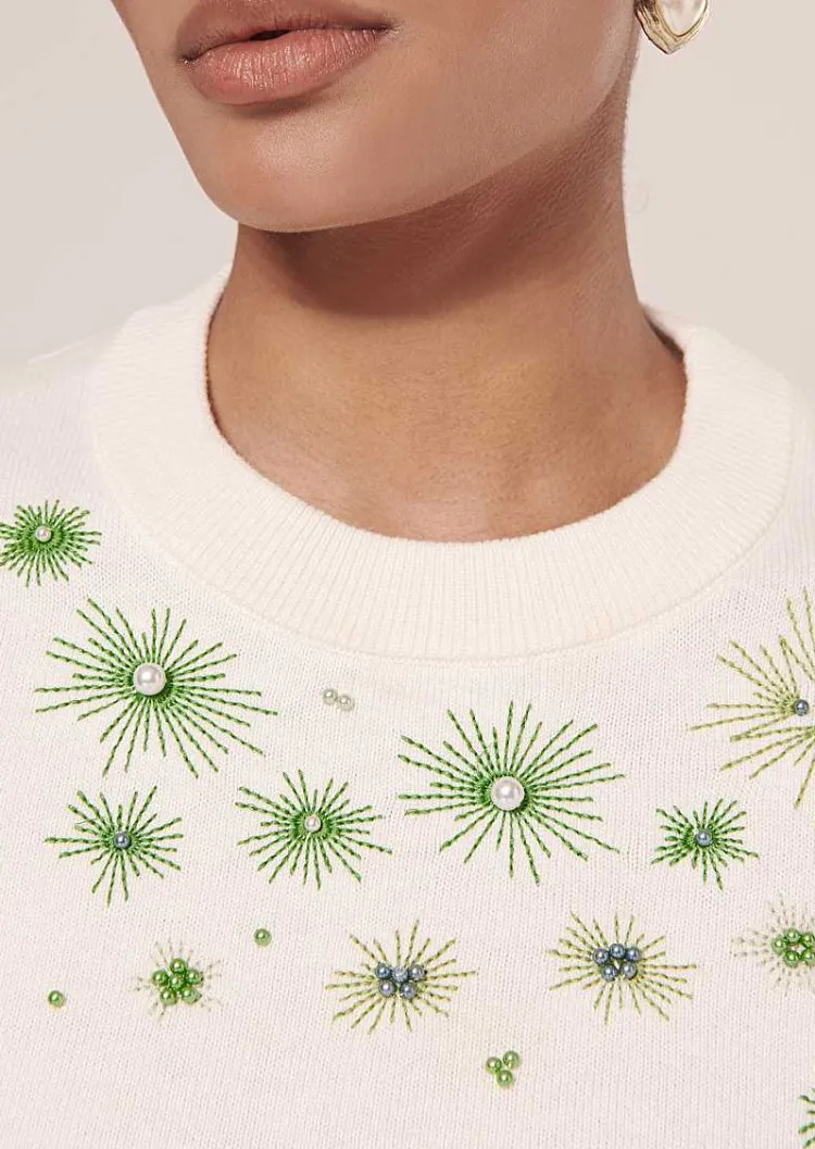 Pull Pablito En Coton Et Laine Ecru*TARA JARMON Sale