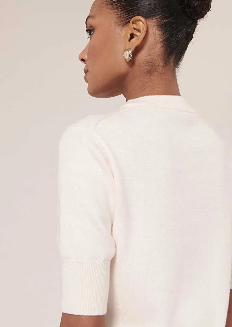 Pull Pablito En Coton Et Laine Ecru*TARA JARMON Sale