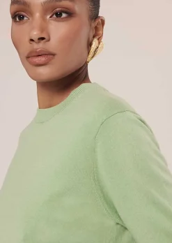 Pull Paoline En Coton Et Laine Vert*TARA JARMON Hot