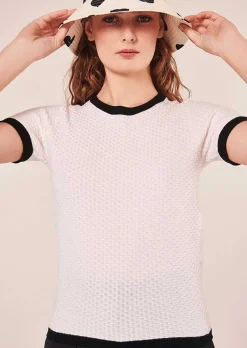 Pull Peggy Laine Merinos Ecru*TARA JARMON Fashion
