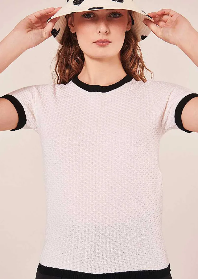 Pull Peggy Laine Merinos Ecru*TARA JARMON Fashion