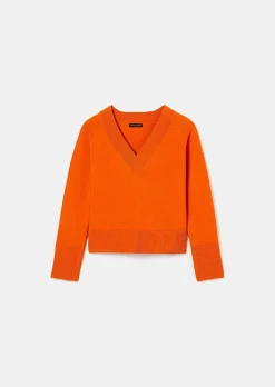 Pull Penelope Orange En Laine Alpaga Et Merinos*TARA JARMON Clearance