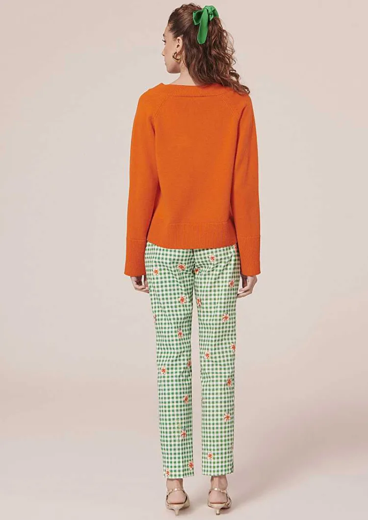 Pull Penelope Orange En Laine Alpaga Et Merinos*TARA JARMON Clearance