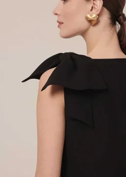 Remarquable Robe En Crepe Noir*TARA JARMON Hot