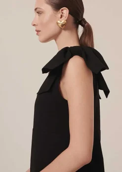 Remarquable Robe En Crepe Noir*TARA JARMON Hot