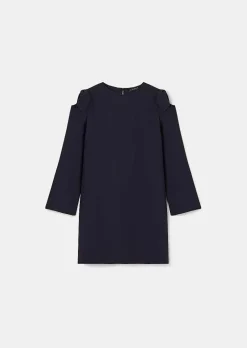 Robe En Crepe Bleu Nuit Renato*TARA JARMON Clearance