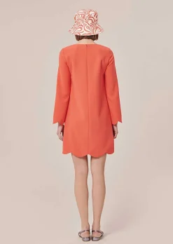 Robe En Crepe Corail Ruoda*TARA JARMON Fashion