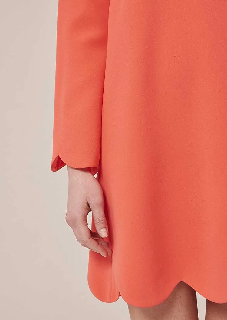 Robe En Crepe Corail Ruoda*TARA JARMON Fashion