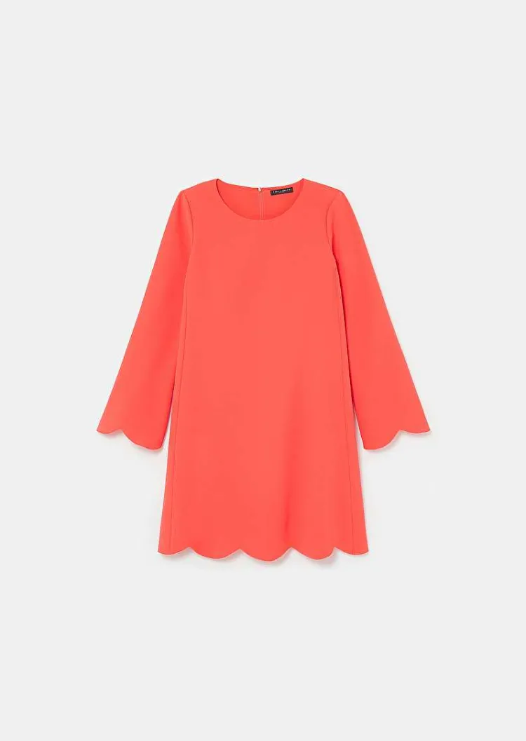 Robe En Crepe Corail Ruoda*TARA JARMON Fashion
