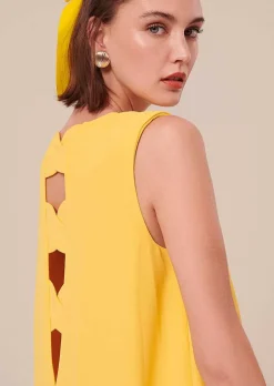 Robe En Crepe Jaune Roxy*TARA JARMON Online