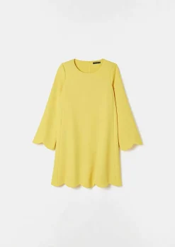 Robe En Crepe Jaune Ruoda*TARA JARMON Discount