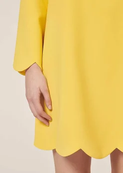 Robe En Crepe Jaune Ruoda*TARA JARMON Discount