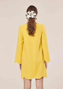Robe En Crepe Jaune Ruoda*TARA JARMON Discount