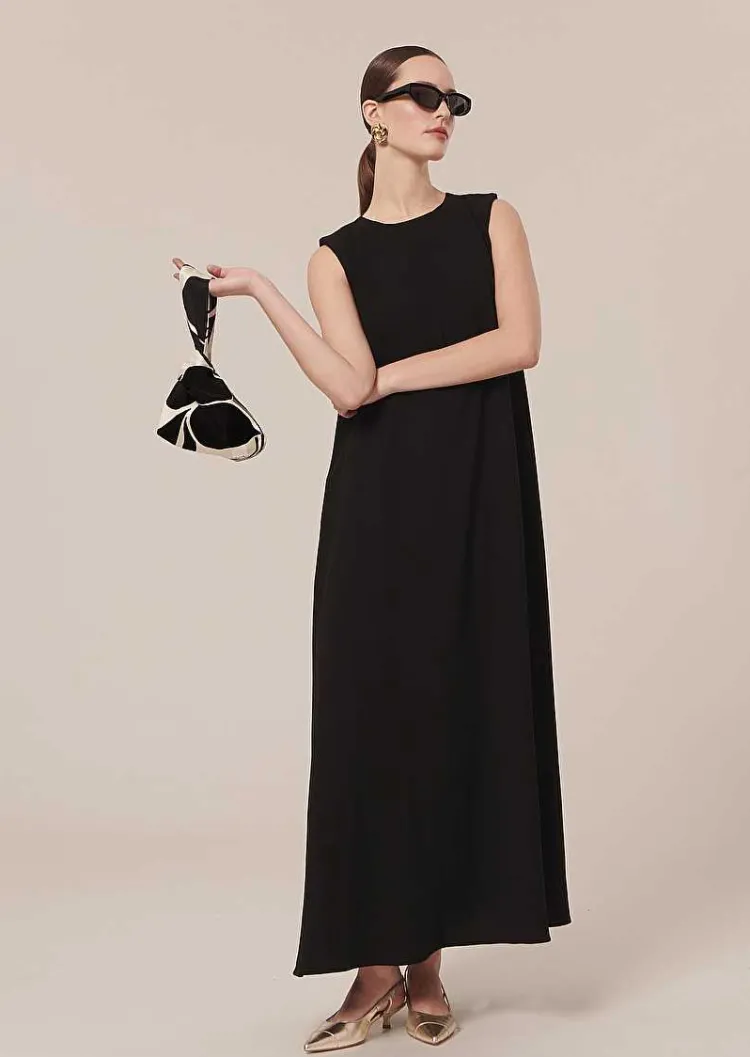 Robe En Crepe Noire Roxy*TARA JARMON Sale