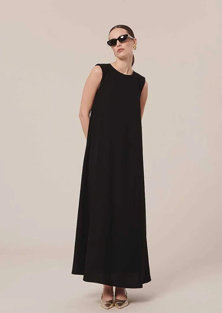 Robe En Crepe Noire Roxy*TARA JARMON Sale