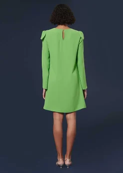 Robe En Crepe Verte Renato*TARA JARMON Clearance