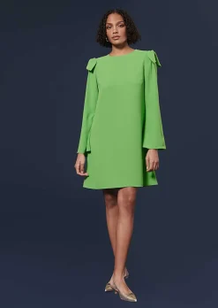 Robe En Crepe Verte Renato*TARA JARMON Best