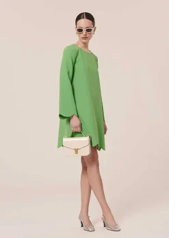 Robe En Crepe Verte Ruoda*TARA JARMON Best