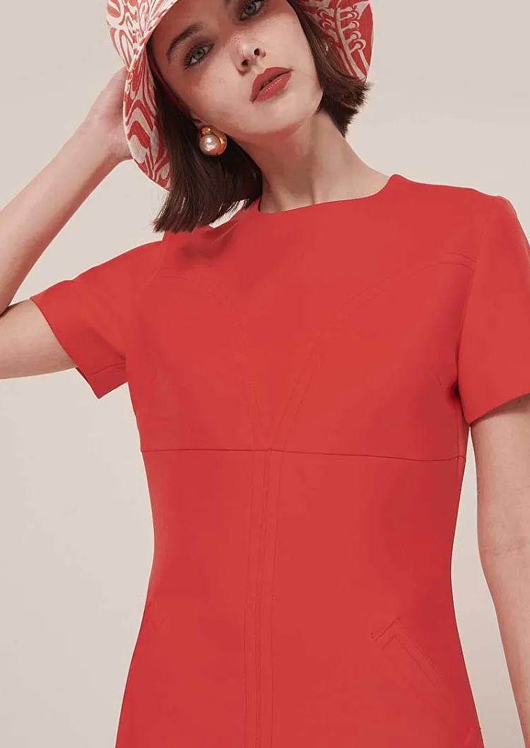 Robe En Double Toile Corail Rehane*TARA JARMON Best
