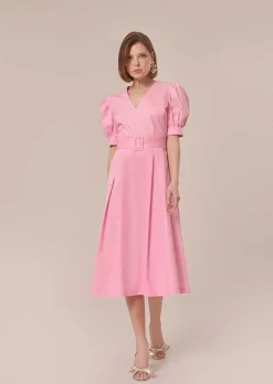 Robe En Popeline Rose Ranya*TARA JARMON Sale