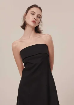 Robe En Satin Noir Roy*TARA JARMON Outlet