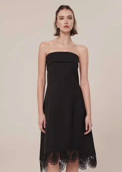 Robe En Satin Noir Roy*TARA JARMON Outlet