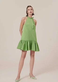 Robe En Satin Vert Riviera*TARA JARMON Outlet