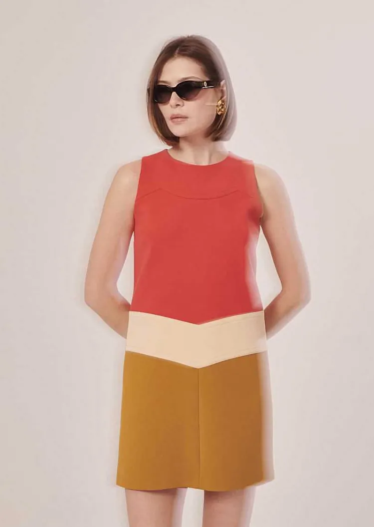 Robe En Toile Double Corail Rawell*TARA JARMON Clearance