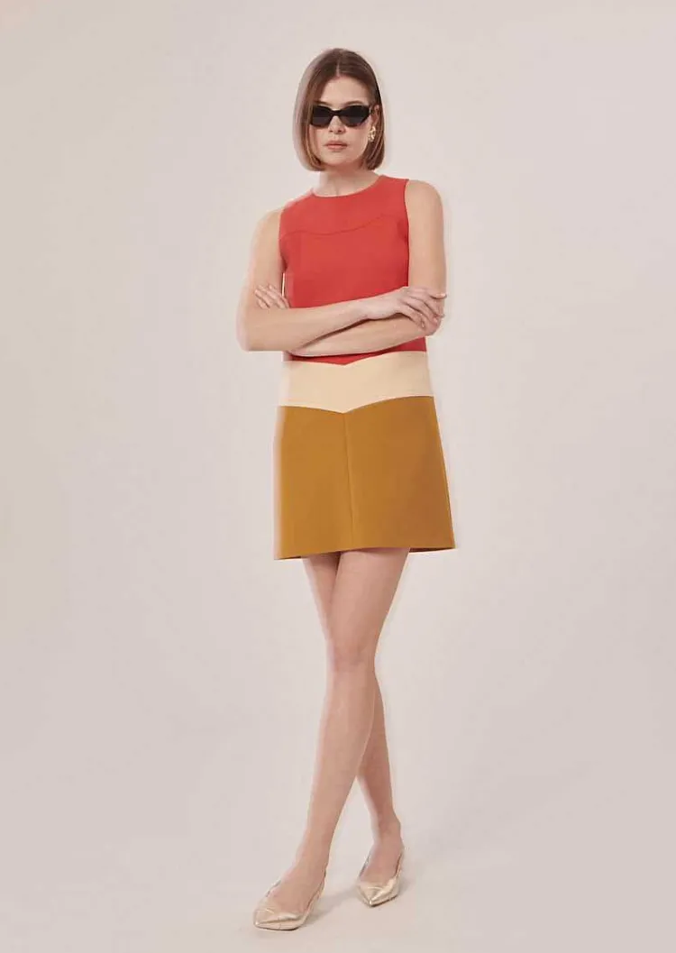 Robe En Toile Double Corail Rawell*TARA JARMON Clearance