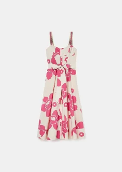 Robe Imprimee Fleurs Ecru Raquelina*TARA JARMON Clearance