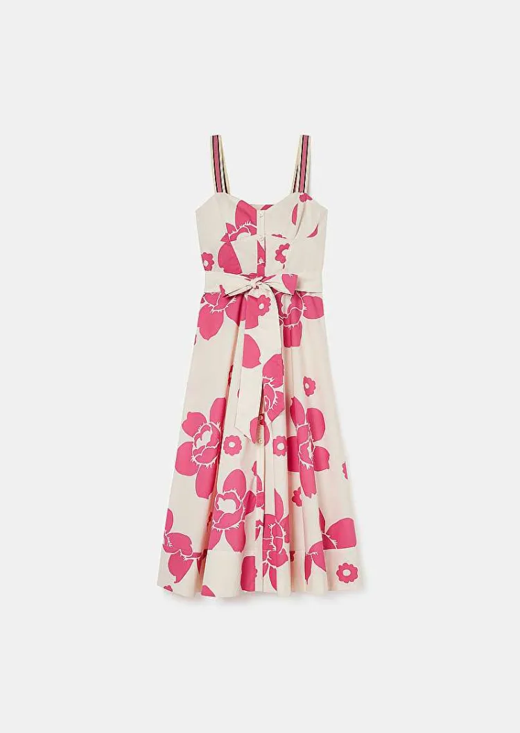Robe Imprimee Fleurs Ecru Raquelina*TARA JARMON Clearance