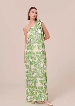 Robe Imprimee Florale Verte Rekia*TARA JARMON Outlet