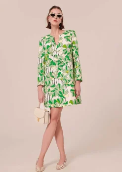 Robe Imprimee Florale Verte Rhea*TARA JARMON Clearance