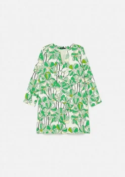 Robe Imprimee Florale Verte Rhea*TARA JARMON Clearance