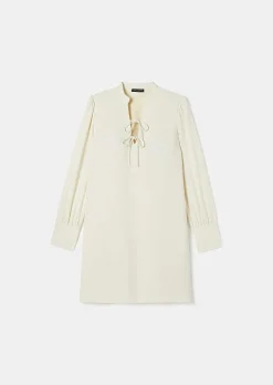 Robe Radiance En Crepe Ecru*TARA JARMON Sale