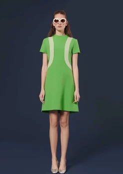 Robe Raquel Verte En Double Toile*TARA JARMON Fashion