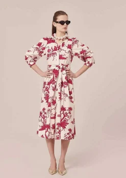 Robe Rivoltine Ecru Imprime Floral*TARA JARMON Fashion