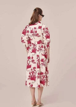 Robe Rivoltine Ecru Imprime Floral*TARA JARMON Fashion