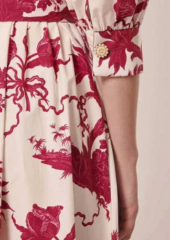 Robe Rivoltine Ecru Imprime Floral*TARA JARMON Fashion