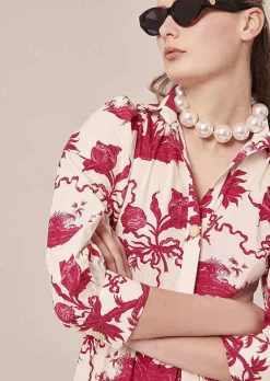 Robe Rivoltine Ecru Imprime Floral*TARA JARMON Fashion