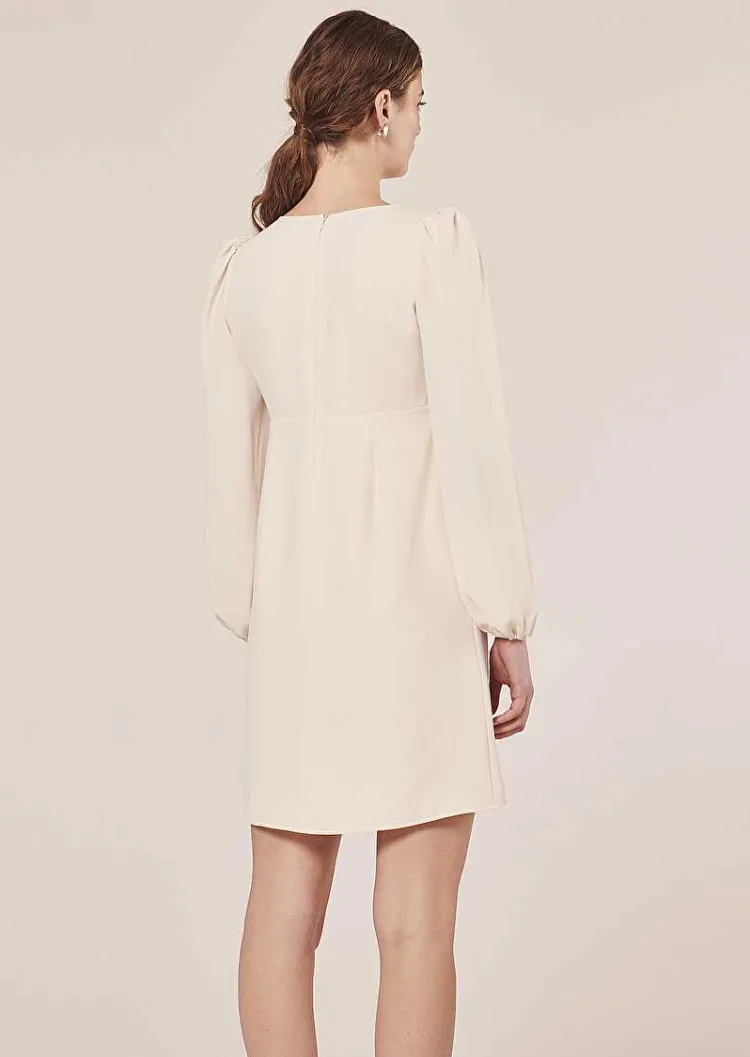 Robe Rolis En Crepe Ecru*TARA JARMON Clearance