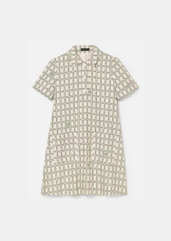 Robe Romarin Ecru Avec Motif Graphique Vert*TARA JARMON Best