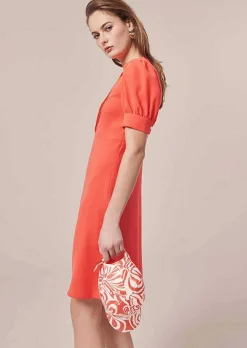 Robe Roucoule En Crepe Corail*TARA JARMON Hot
