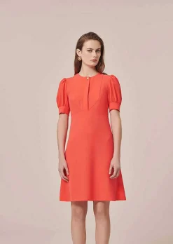 Robe Roucoule En Crepe Corail*TARA JARMON Hot