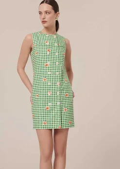 Robe Vichy Verte Raphia*TARA JARMON Fashion