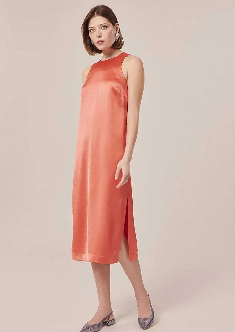Roselyne Dessus Corail En Satin Fluide*TARA JARMON Fashion