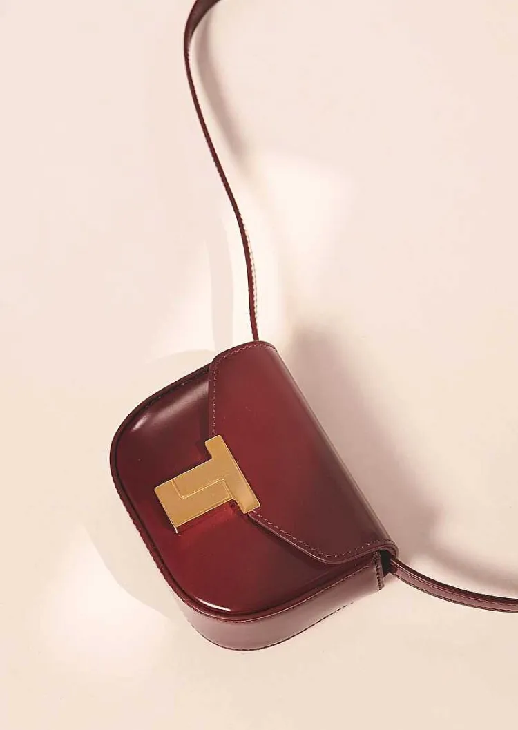 Sac 8 Bis Mini En Cuir Bordeaux*TARA JARMON Discount